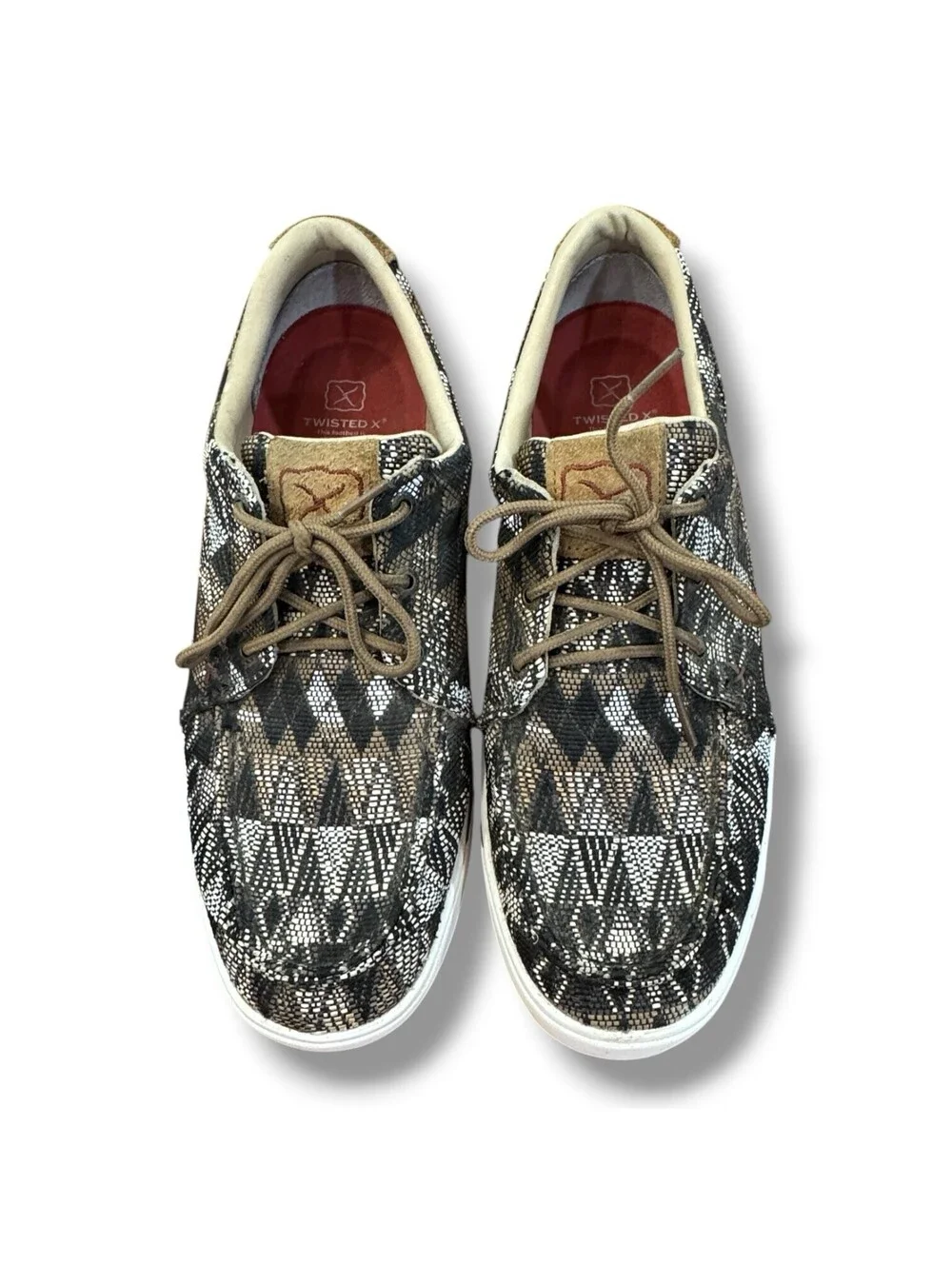 Twisted X Black Multi Kicks Lace Up Sneaker Aztec Casual MCA0044 Men’s Size 11